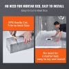 VEVOR Shower Curb Kit, 60"x48" Shower Pan Kit with 2" ABS Central Flange, Waterproof Membrane, Stainless Steel Grate and Joint Sealant