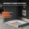 VEVOR Shower Curb Kit, 72"x72" Shower Pan Kit with 6.3" Central Drain, Lightweight EPS Shower Installation Kits with 2 Waterproof Cloths